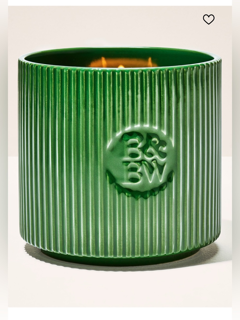 BBW Fresh Basalm 3 Wick Ceramic Candle